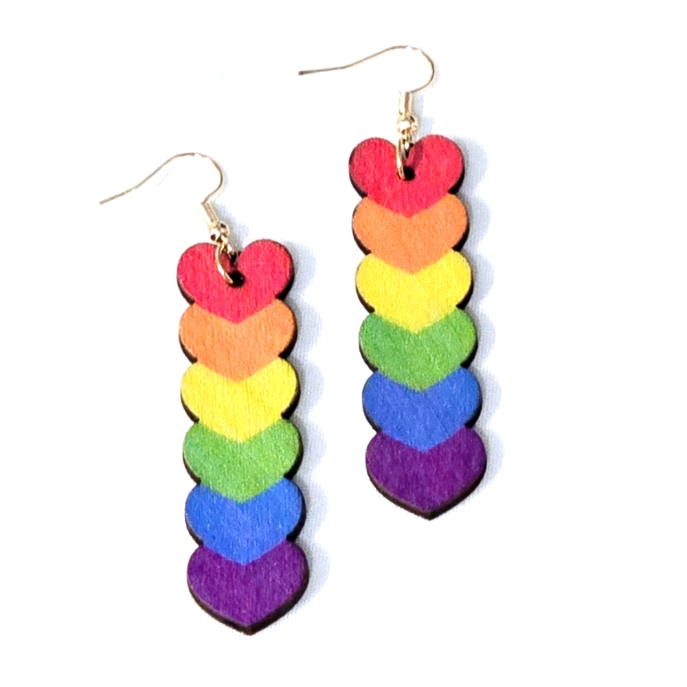 Rainbow Earrings for Him or Her Patriotic Flag 🌈 🏳️‍🌈